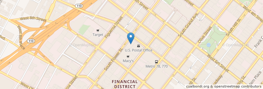 Mapa de ubicacion de Alamo Drafthouse Downtown Los Angeles en Verenigde Staten, Californië, Los Angeles County, Los Angeles.