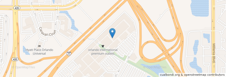 Mapa de ubicacion de Five Guys en Estados Unidos Da América, Flórida, Condado De Orange, Orlando.
