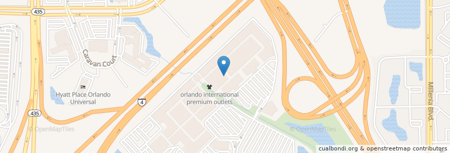 Mapa de ubicacion de Sbarro en United States, Florida, Orange County, Orlando.