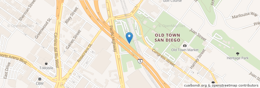 Mapa de ubicacion de BikeLink en Amerika Birleşik Devletleri, Kaliforniya, San Diego County, San Diego.