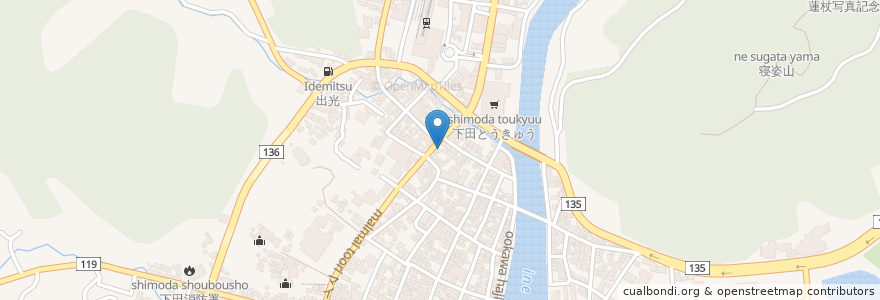 Mapa de ubicacion de 新小林駅前店 en Japan, 静岡県, 下田市.