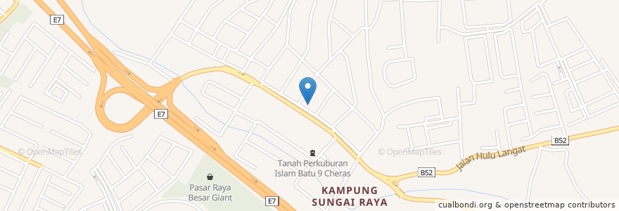 Mapa de ubicacion de Klinik Foziah dan Rakan Rakan en Malaysia, Selangor, Majlis Perbandaran Kajang, Cheras.