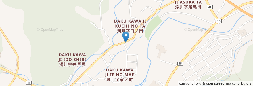 Mapa de ubicacion de 濁川会館 en Япония, Акита, 秋田市.