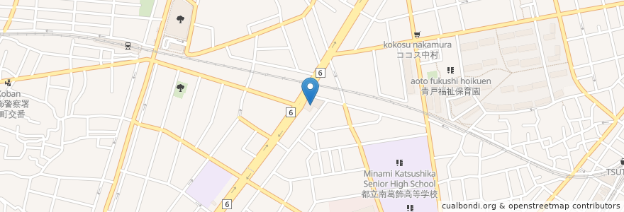 Mapa de ubicacion de ワンズレンタカー en Japonya, 東京都, 葛飾区.