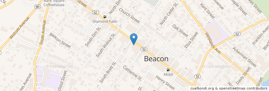 Mapa de ubicacion de Mr V’s Deli en Verenigde Staten, New York, Dutchess County, Town Of Fishkill, Beacon.