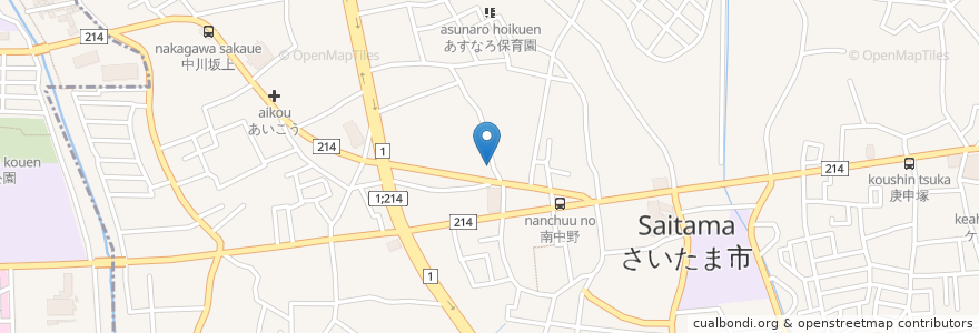 Mapa de ubicacion de ひまわり歯科 en Japón, Prefectura De Saitama, Saitama, Minuma.