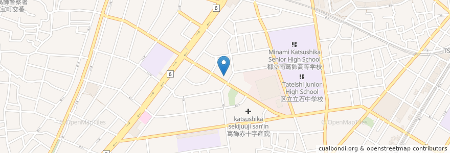 Mapa de ubicacion de 銚子丸 en Japan, 東京都, 葛飾区.
