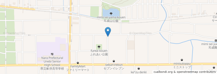 Mapa de ubicacion de 醍醐よしかわしか en 日本, 奈良県, 橿原市.