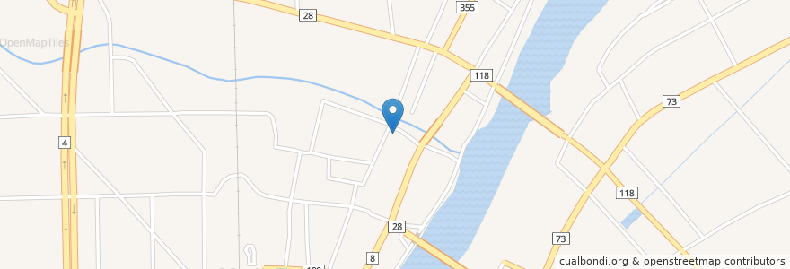Mapa de ubicacion de かわはら en Jepun, 福島県, 本宮市.