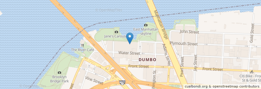 Mapa de ubicacion de Time out en Stati Uniti D'America, New York, New York, Brooklyn.