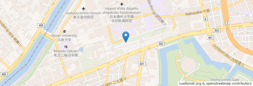 Mapa de ubicacion de 靖国八千代食堂 en Japon, Tokyo, 千代田区.