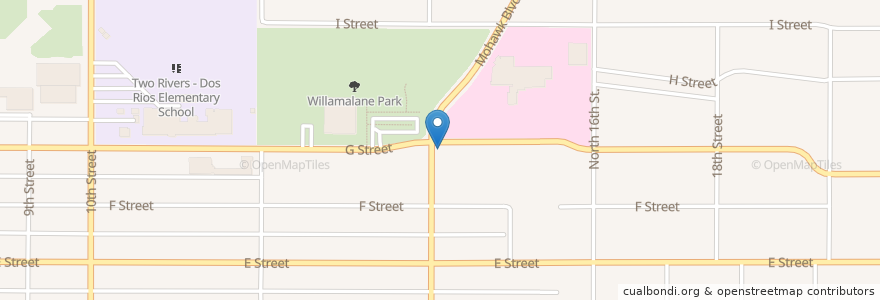 Mapa de ubicacion de G Street Integrated Health en 美利坚合众国/美利堅合眾國, 俄勒冈州/俄勒岡州, Lane County, Springfield.