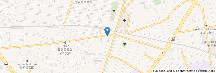 Mapa de ubicacion de Tomod's en Japonya, 東京都, 葛飾区.