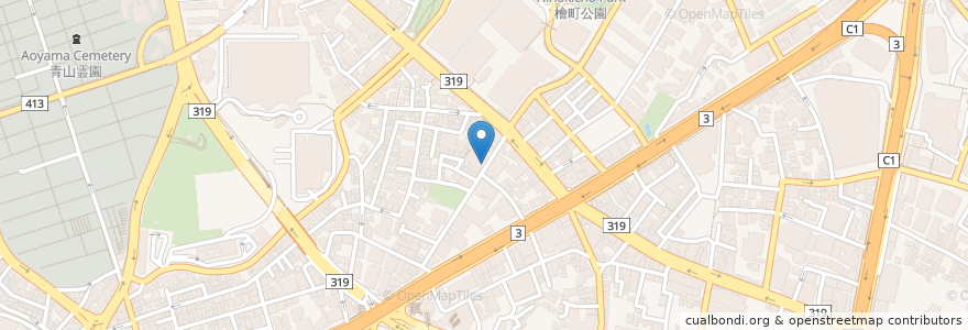 Mapa de ubicacion de club v2 en Japan, 東京都, 港区.