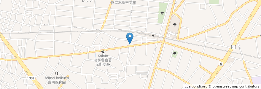 Mapa de ubicacion de やぐら太鼓 en Япония, Токио, Кацусика.
