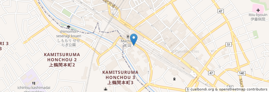 Mapa de ubicacion de すき家 en Japonya, 東京都, 町田市.