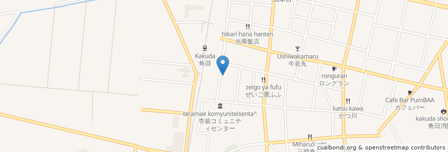 Mapa de ubicacion de 寺前コミュニティセンター en Giappone, 宮城県, 角田市.