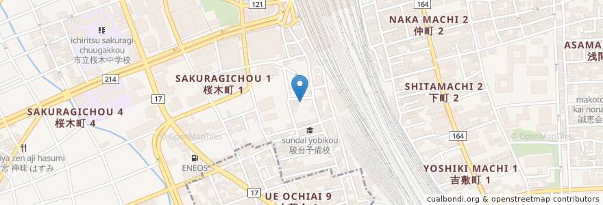 Mapa de ubicacion de 友愛クリニック en 日本, 埼玉県, さいたま市, 大宮区.