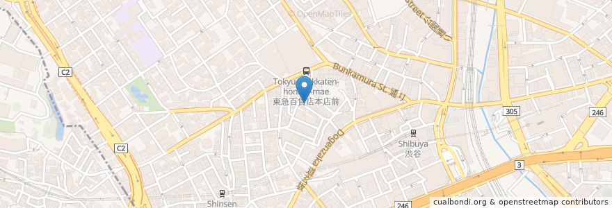 Mapa de ubicacion de 立ち飲み　なぎ en Japão, Tóquio, 渋谷区.