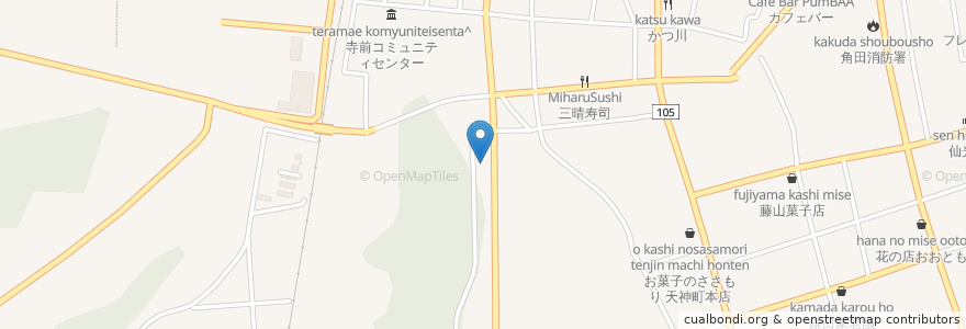 Mapa de ubicacion de ミネ幼稚園 en Jepun, 宮城県, 角田市.