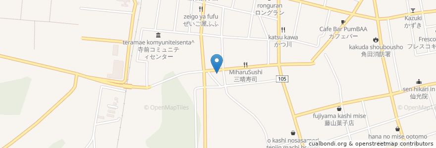 Mapa de ubicacion de 居酒屋じゅん平 en 日本, 宮城県, 角田市.