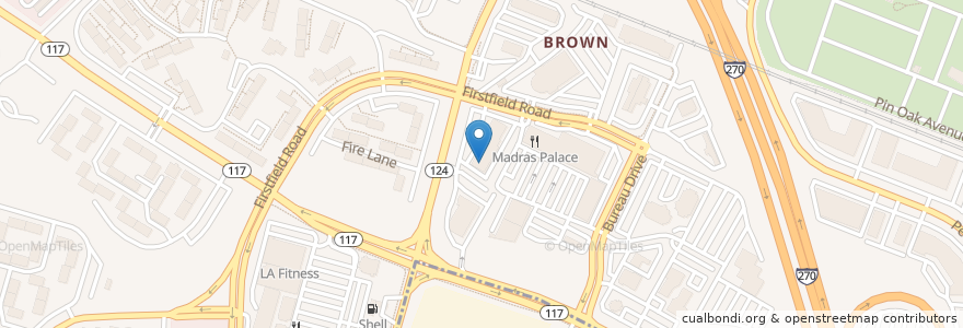 Mapa de ubicacion de The UPS Store en 미국, 메릴랜드, Montgomery County, Gaithersburg.