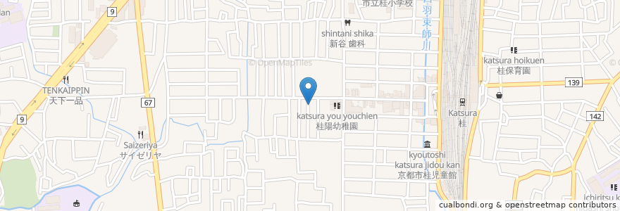 Mapa de ubicacion de あい薬局桂店 en 일본, 교토부, 京都市, 西京区.