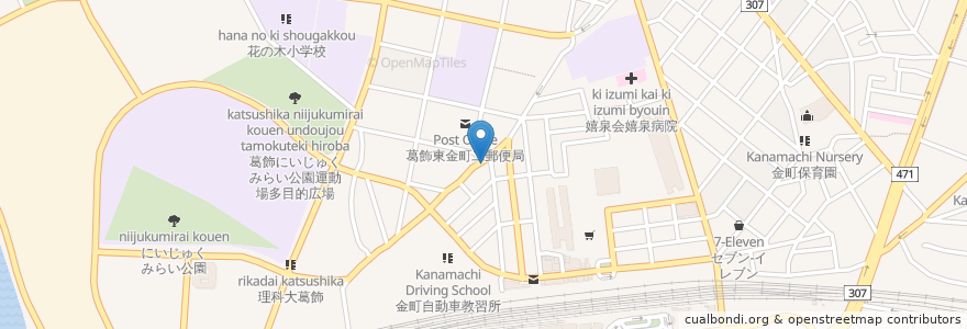 Mapa de ubicacion de モリファーマシー en ژاپن, 東京都, 葛飾区.