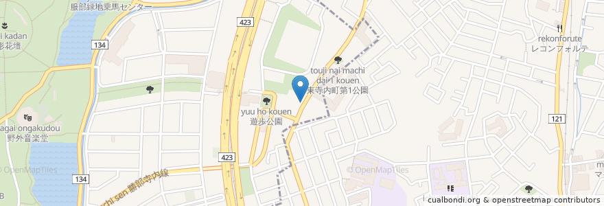Mapa de ubicacion de 田辺耳鼻咽喉科 en 日本, 大阪府, 吹田市.