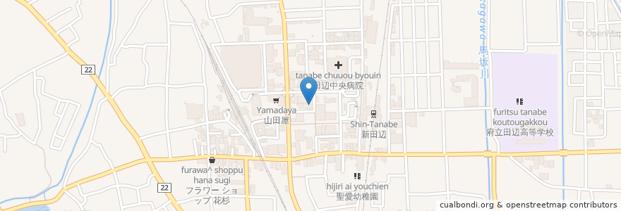 Mapa de ubicacion de 麺屋　あまのじゃく　京田辺店 en ژاپن, 京都府, 京田辺市.