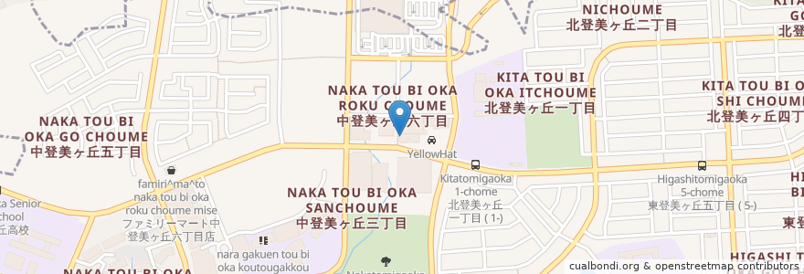 Mapa de ubicacion de 大起水産回転図寿司 en 日本, 奈良県, 奈良市.