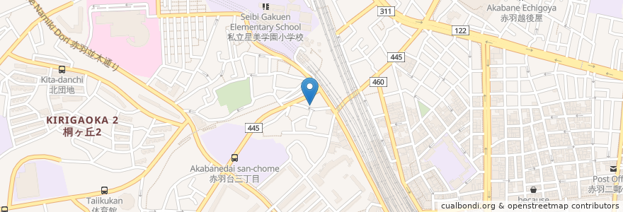 Mapa de ubicacion de ティルーム サンサロ en Japão, Tóquio, 北区.