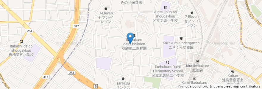 Mapa de ubicacion de Times parking 池袋本町第10 en ژاپن, 東京都, 豊島区.