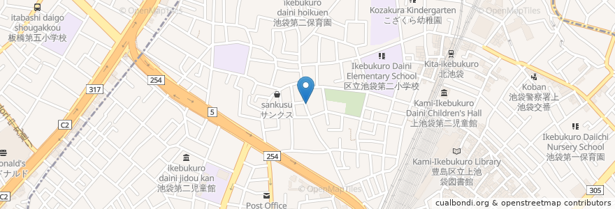 Mapa de ubicacion de Times parking 池袋本町第2 en 日本, 东京都/東京都, 豊島区.