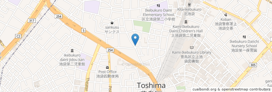 Mapa de ubicacion de パートナ en Japan, 東京都, 豊島区.