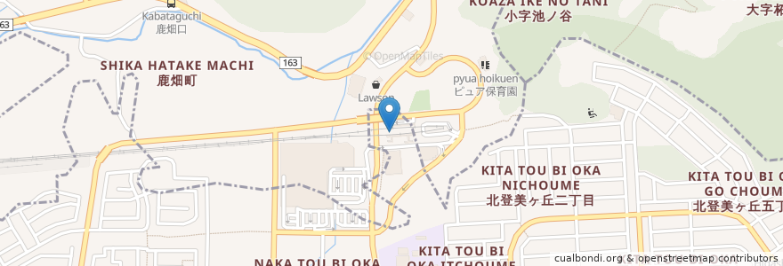 Mapa de ubicacion de 明光義塾 en 日本, 奈良県/奈良縣, 生駒市.