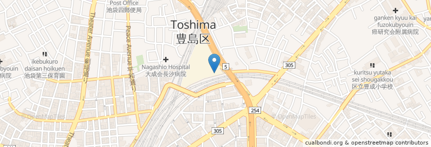 Mapa de ubicacion de Urban grave cafe en Giappone, Tokyo, Toshima.