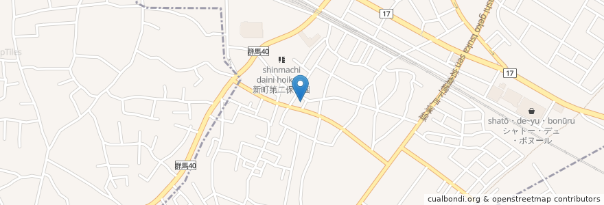 Mapa de ubicacion de 横堀歯科クリニック en Jepun, 群馬県, 高崎市.