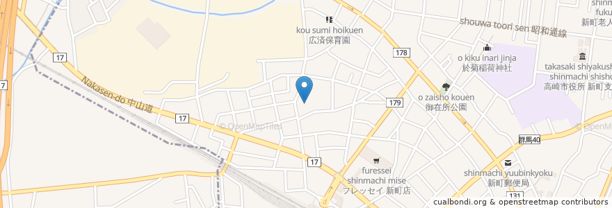 Mapa de ubicacion de 守谷歯科医院 en Japan, Gunma Prefecture, Takasaki.