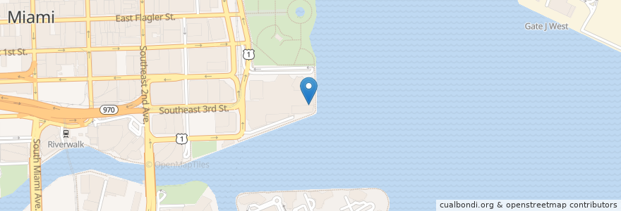 Mapa de ubicacion de «Il Gabbiano» en United States, Florida, Miami-Dade County, Miami.