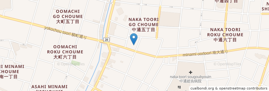 Mapa de ubicacion de 秋田コア ビジネスカレッジ en Japão, 秋田県, 秋田市.