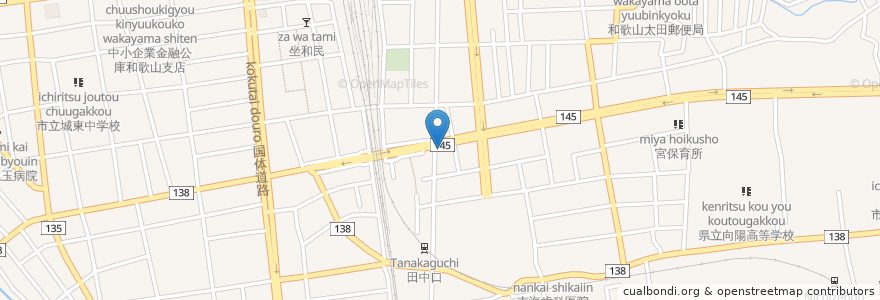Mapa de ubicacion de ゲートハウス宮街道太田 en Japan, Wakayama Prefecture, Wakayama.