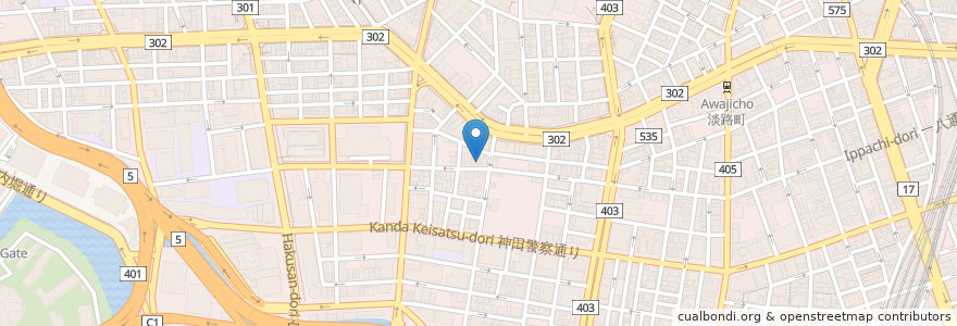 Mapa de ubicacion de 青新軒 en Japão, Tóquio, 千代田区.