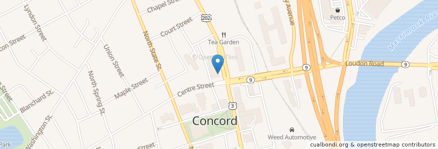 Mapa de ubicacion de TD Bank en 美利坚合众国/美利堅合眾國, 新罕布什尔州 / 新罕布夏州 / 新罕布什爾州, Merrimack County, Concord.