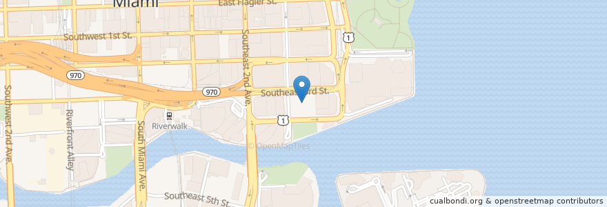 Mapa de ubicacion de Silverspot Cinema en Amerika Birleşik Devletleri, Florida, Miami-Dade County, Miami.