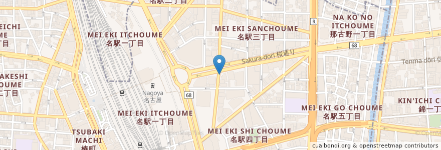 Mapa de ubicacion de MAYパーク en 일본, 아이치현, 나고야 시, 中村区.