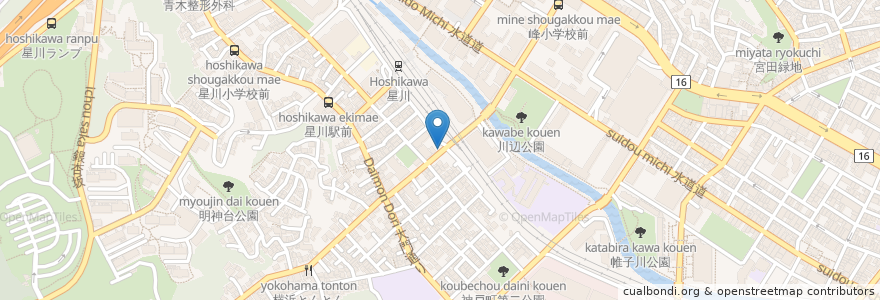 Mapa de ubicacion de おれんじハウス星川保育園 en Japan, Präfektur Kanagawa, Yokohama, 保土ヶ谷区.