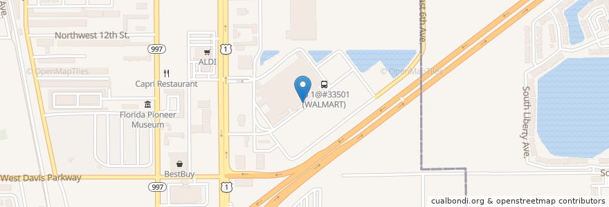 Mapa de ubicacion de Redbox en ایالات متحده آمریکا, فلوریدا, شهرستان میامی-دید، فلوریدا, Florida City.