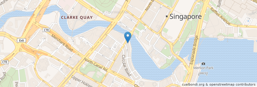Mapa de ubicacion de Singapore Seafood Restaurant en Singapur, Central.