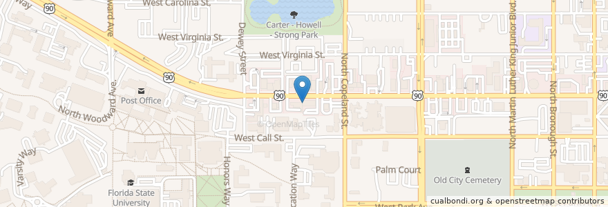 Mapa de ubicacion de Mr. Cool Ice Cream en États-Unis D'Amérique, Floride, Leon County, Tallahassee.
